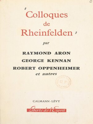 cover image of Colloques de Rheinfelden